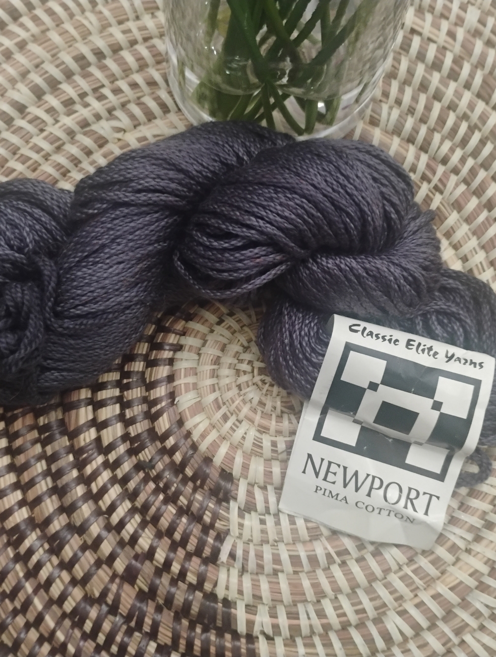 Classic Elite Yarns Newport Pima Cotton Hank in Blue 50 gram Hank NEW - Picture 5 of 8